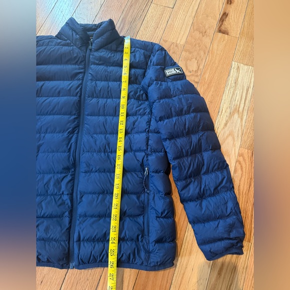 Eddie Bauer EB650 Puffer Jacket Men’s Size Small Navy Down Full Zip Lightweight - Picture 13 of 16
